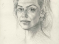 ,, Study for portrait of Dagmar Havlová"